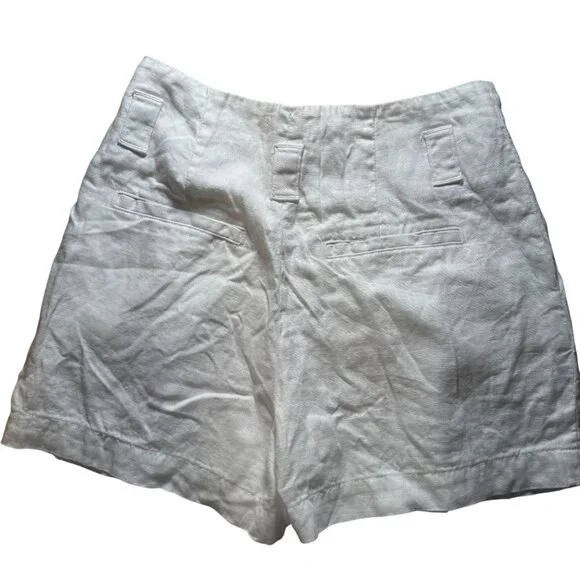L'Agence Hilary Paperbag Shorts Women's Size 25 in White New Without Tags! - Picture 6 of 6